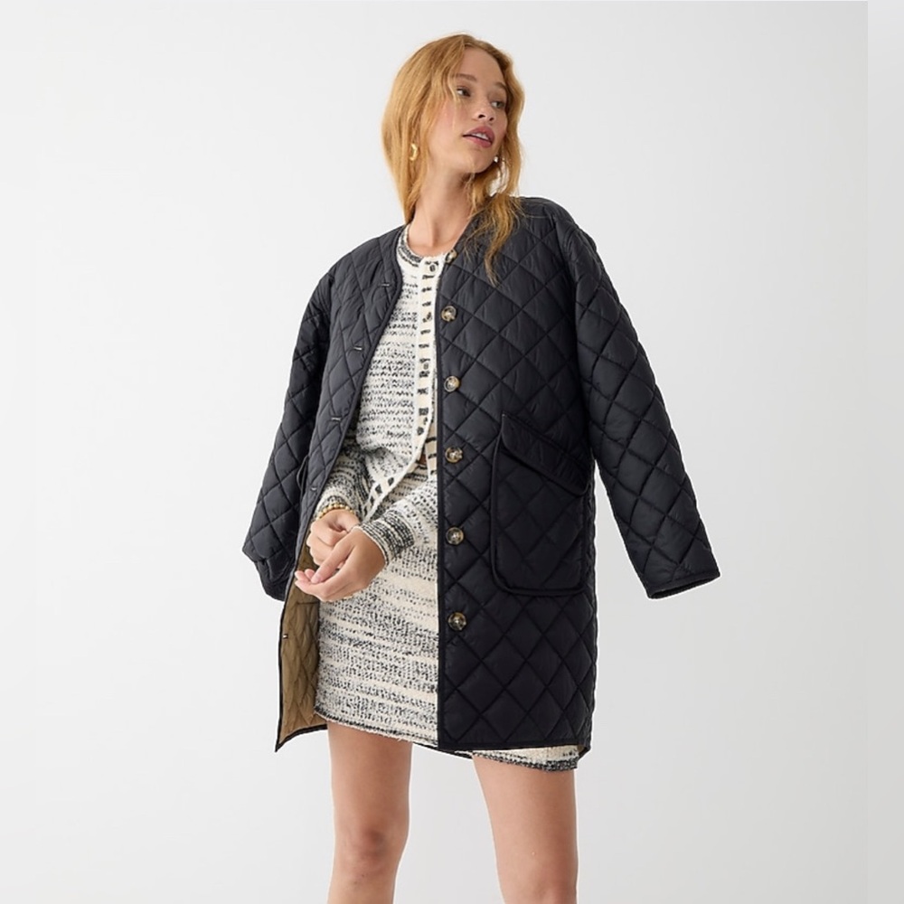 J. Crew Reversible Quilted Lightweight Greenwich Jacket